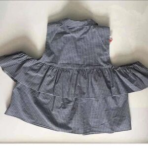 Zara gingham print top xs